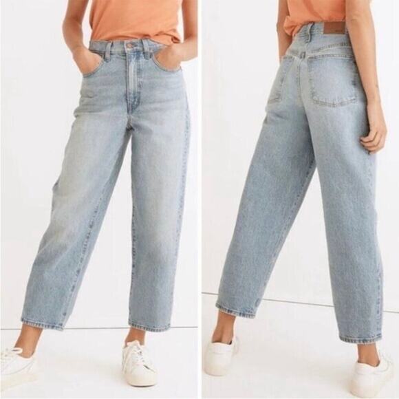Madewell Denim - Madewell Sz 25 Balloon Jeans in Whistler Wash Light Wash 90s Mom Jean Retro